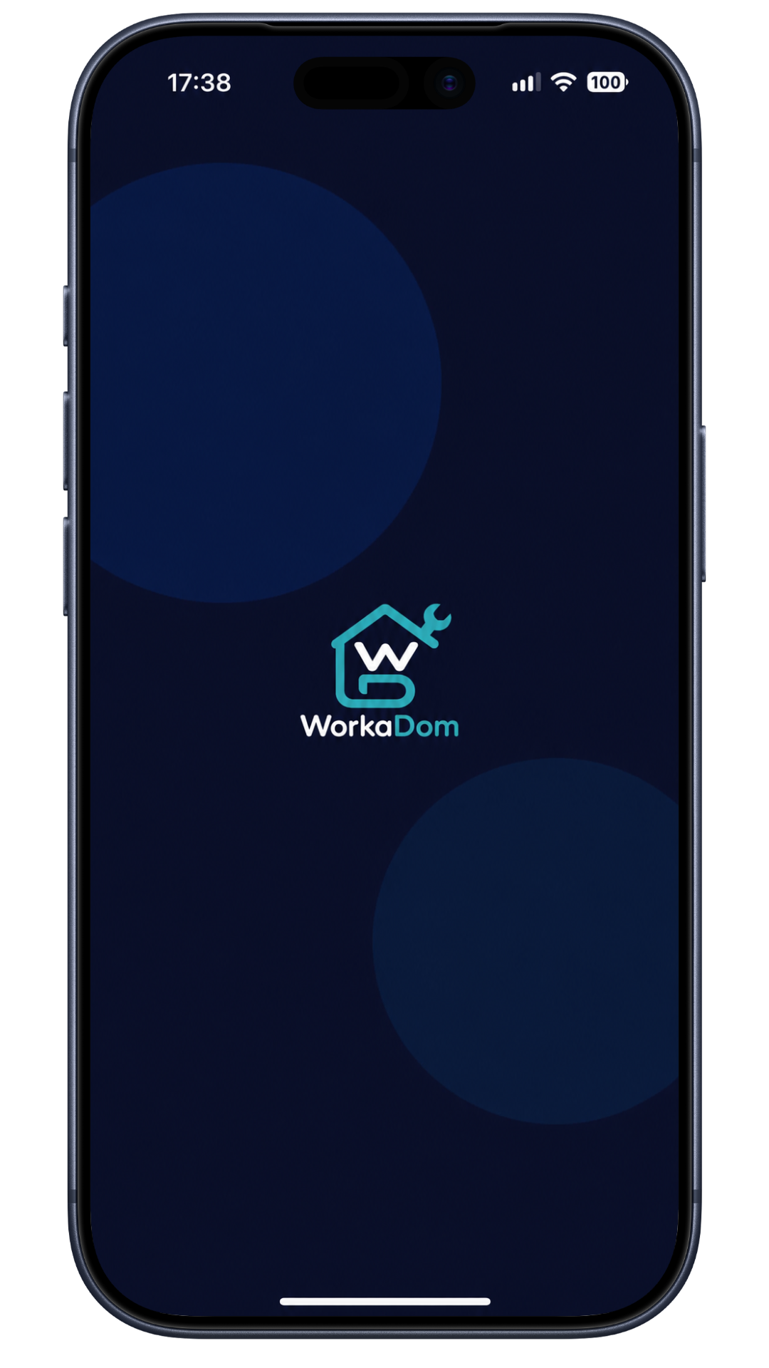 Pantalla de inicio de la app WorkaDom