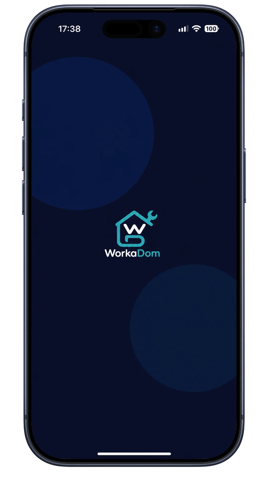 Pantalla de inicio de la app WorkaDom